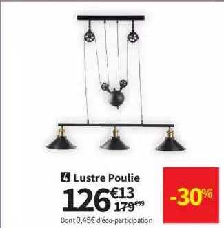 lustre poulie