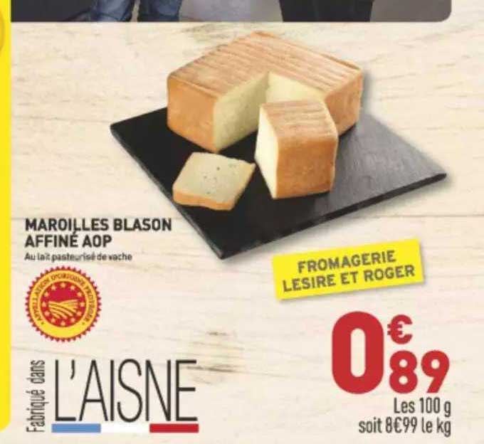 maroilles blason affiné aop