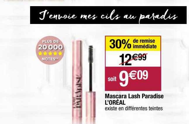 mascara lash paradise l'oréal