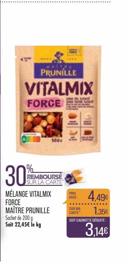 mélange vitalmix force maître prunille