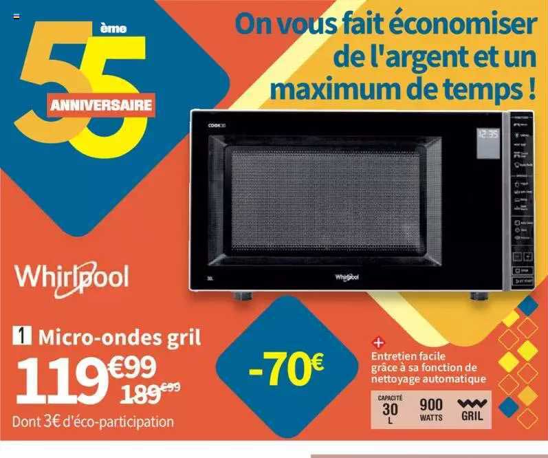 micro-ondes gril whirlpool
