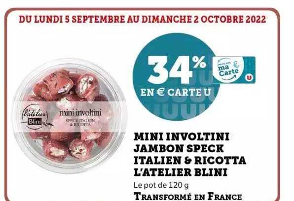 mini involtini jambon speck italien & ricotta l'atelier blini