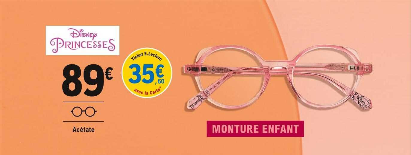 monture enfant disney princesses