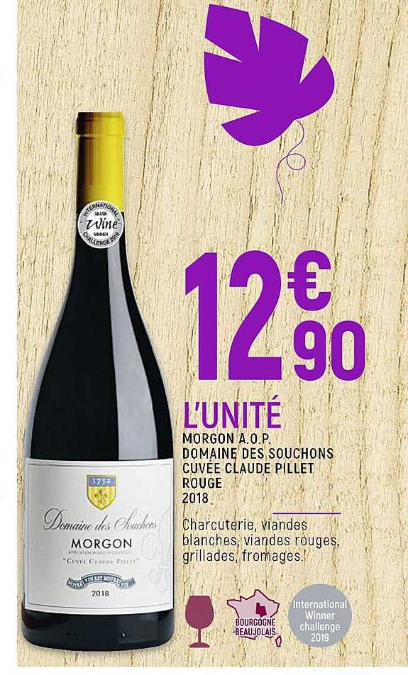 morgon a.o.p. domaine des souchons cuvée claude pillet rouge 2018