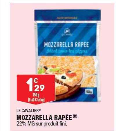 Mozzarella Râpée La Cavalier
