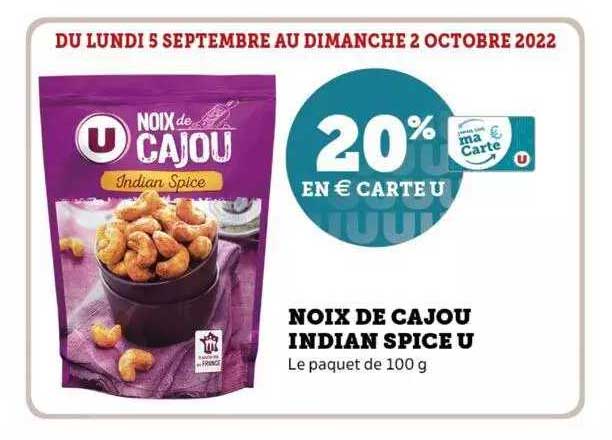 noix de cajou indian spice u