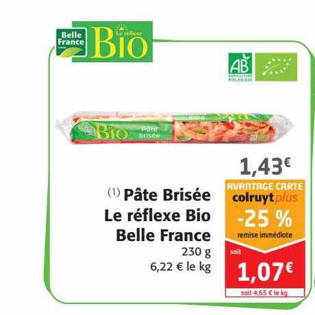 pâte brisée le réflexe bio belle france