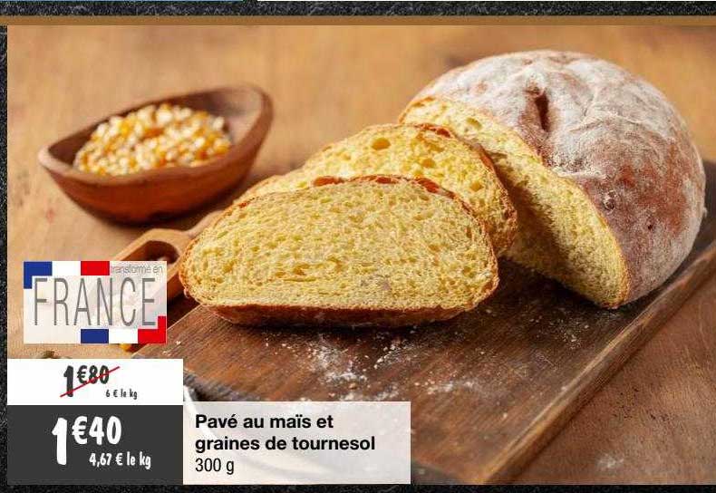 Pavé Au Maïs Et Graines De Tournesol