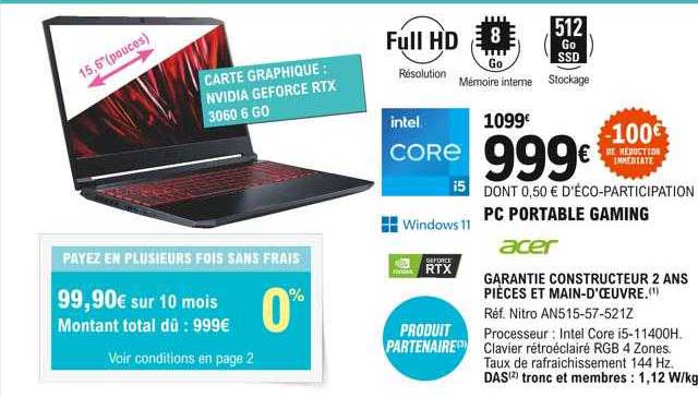 Pc Portable Gaming Acer