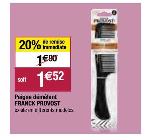 peigne démêlant franck provost