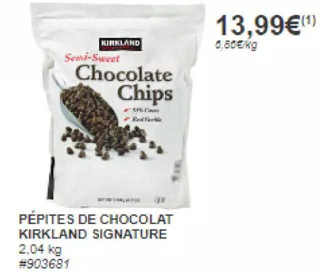 Pépites De Chocolat Kirkland Signature
