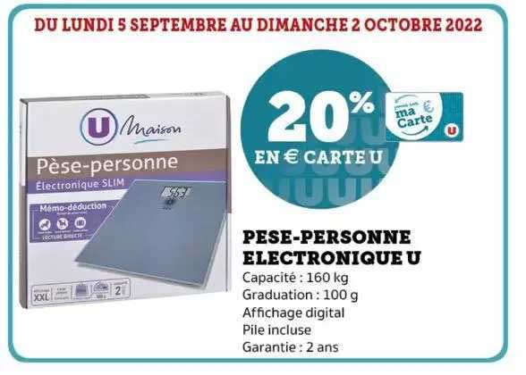 pèse-personne électronique u