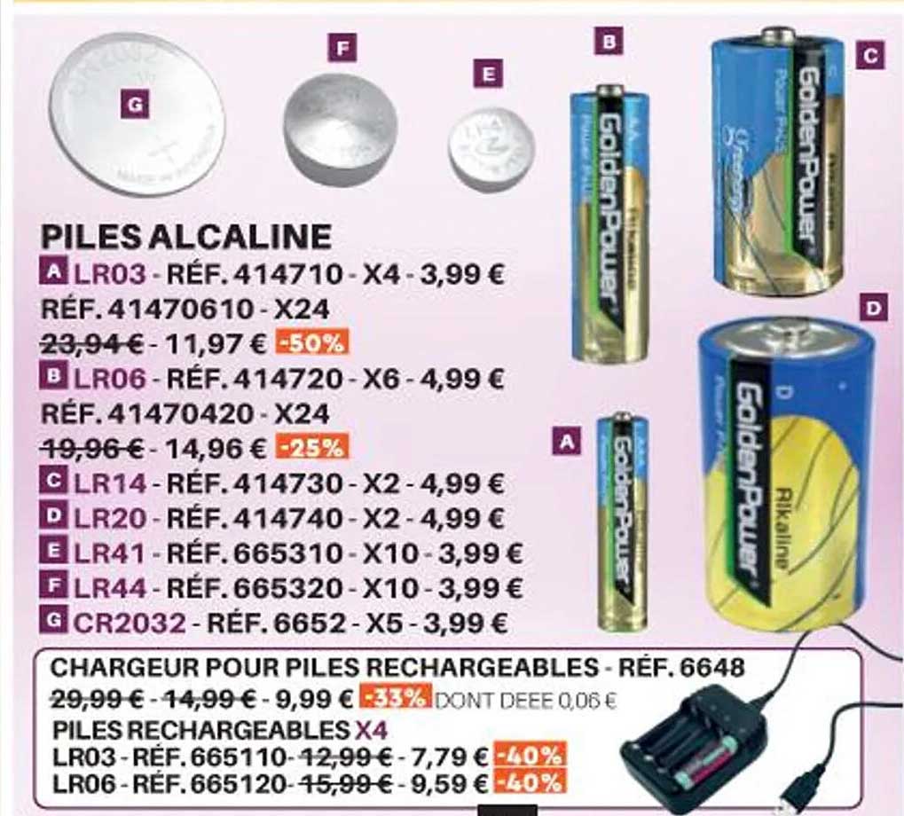 piles alcaline
