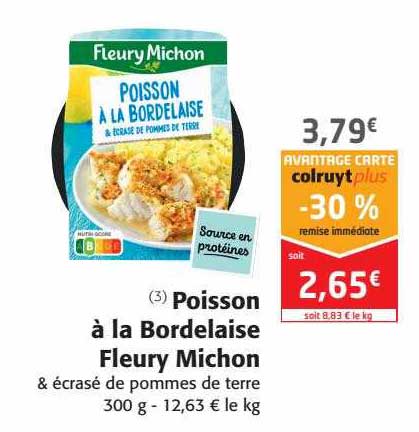 poisson à la bordelaise fleury michon