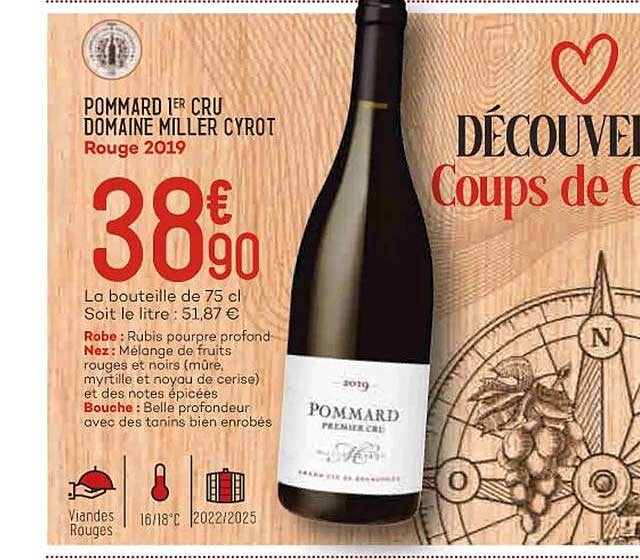 Pommard 1er Cru Domaine Miller Cyrot Rouge 2019
