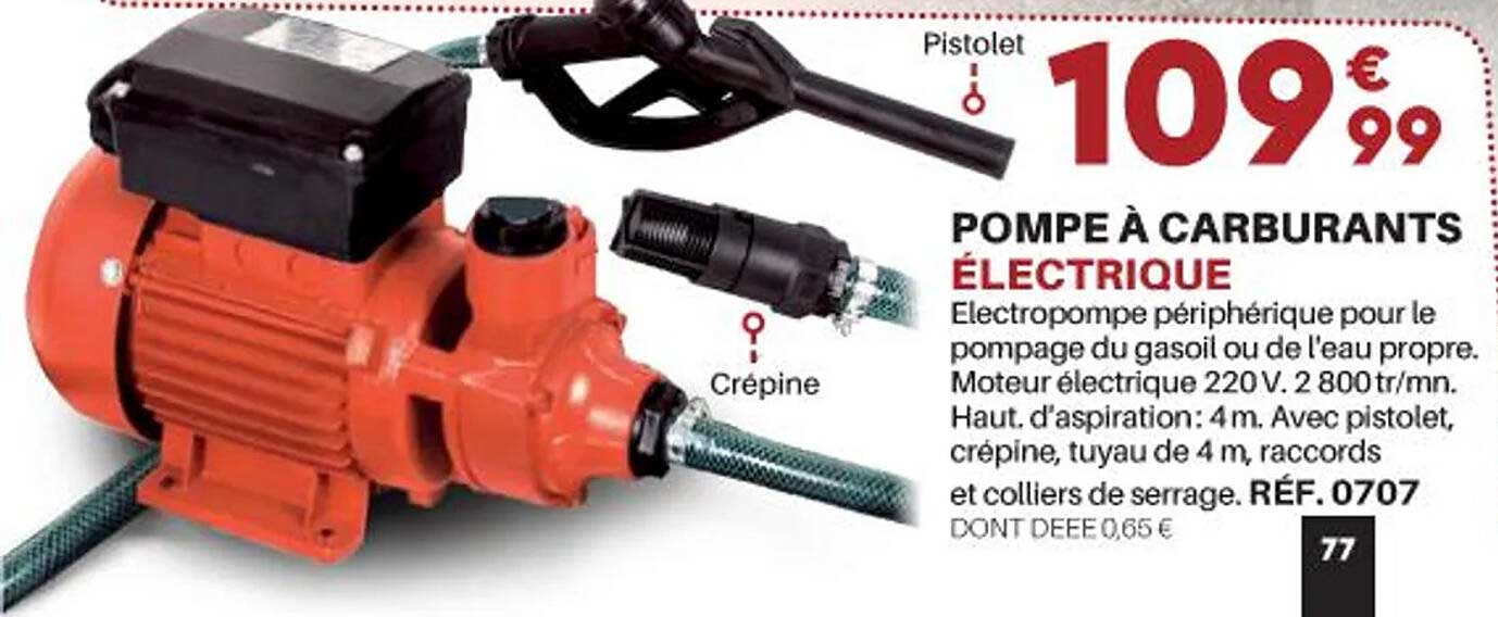pompe à carburants électrique