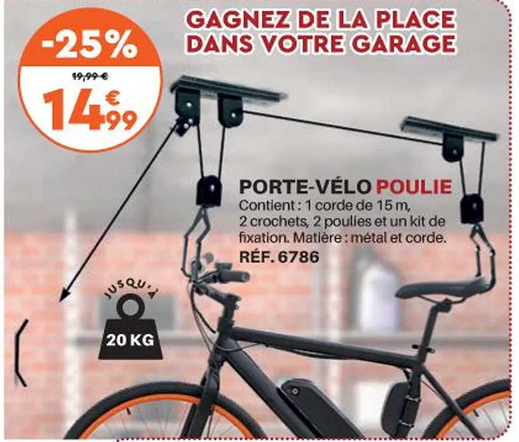 Porte-vélo Poulie