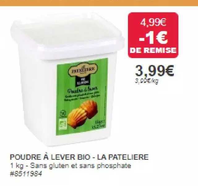 poudre à lever bio - la patelière