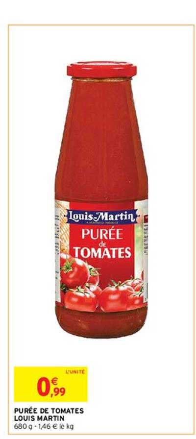 purée de tomates louis martin