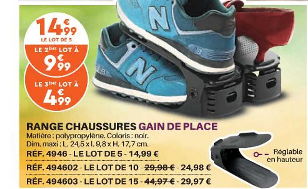 range chaussures gain de place