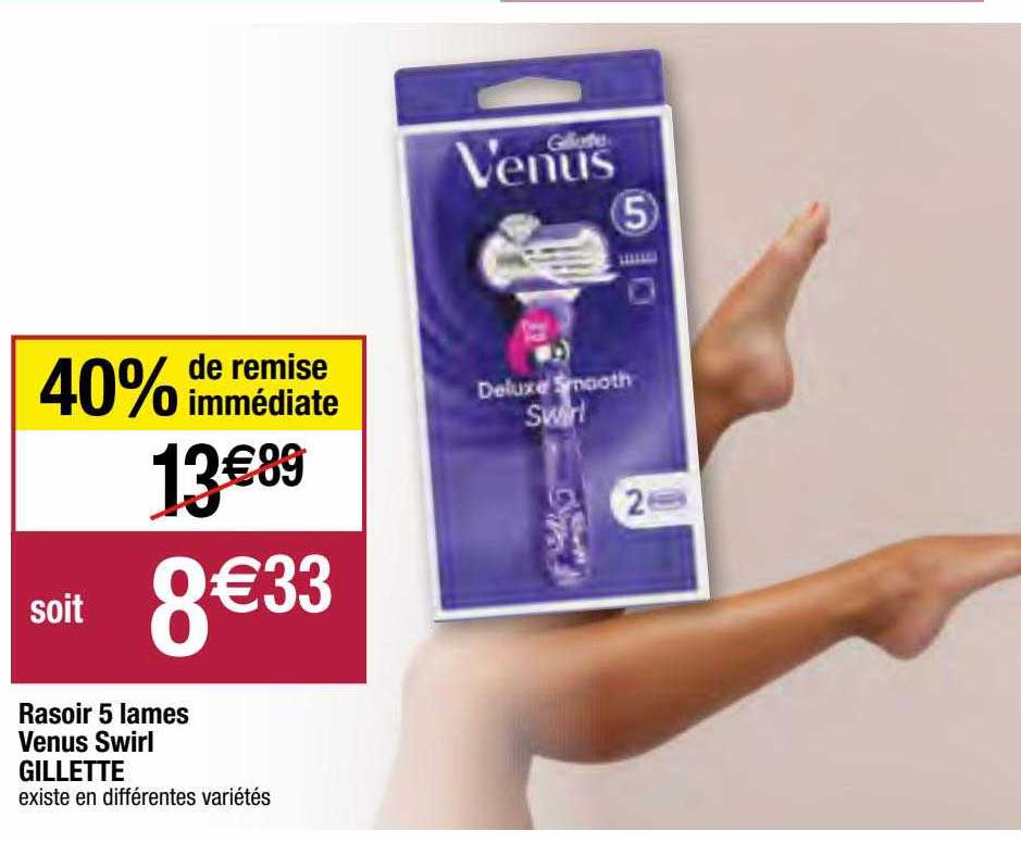 Rasoir 5 Lames Venus Swirl Gillette