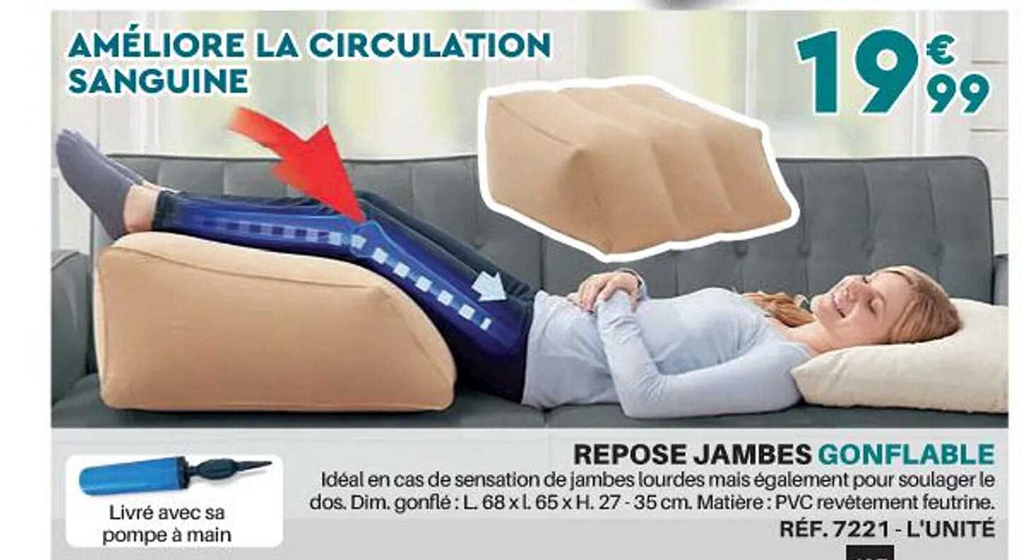 repose jambe gonflable