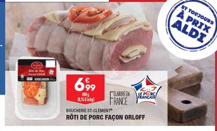 rôti de porc façon orloff boucherie st-clément