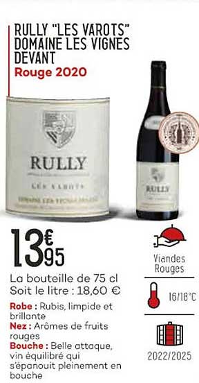 rully "les varots" domaine les vignes devant rouge 2020