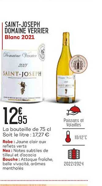 Saint-joseph Domaine Verrier Blanc 2021