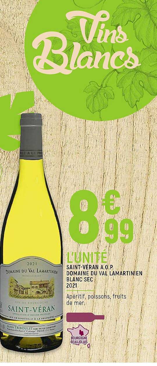 saint-veran a.o.p. domaine du val lamartinien blanc sec 2021