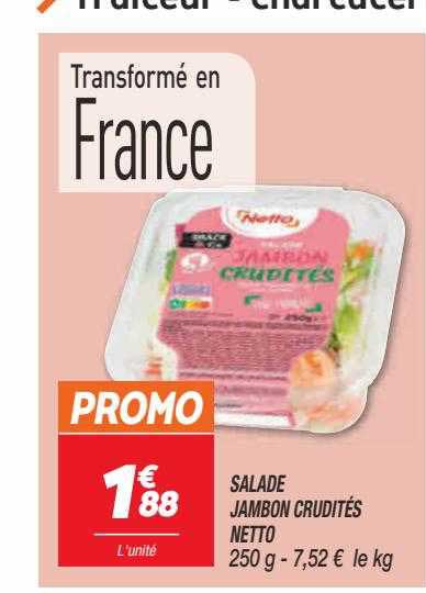 Salade Jambon Crudités Netto