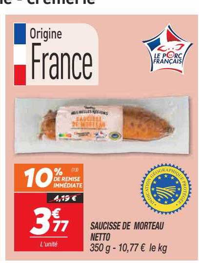 Saucisse De Morteau Netto