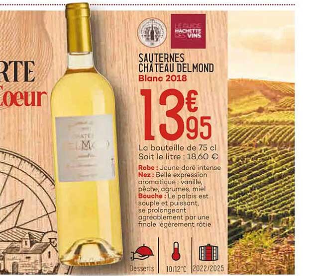 Sauternes Château Delmond Blanc 2018