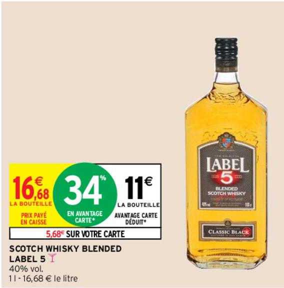 Scotch Whisky Blended Label 5