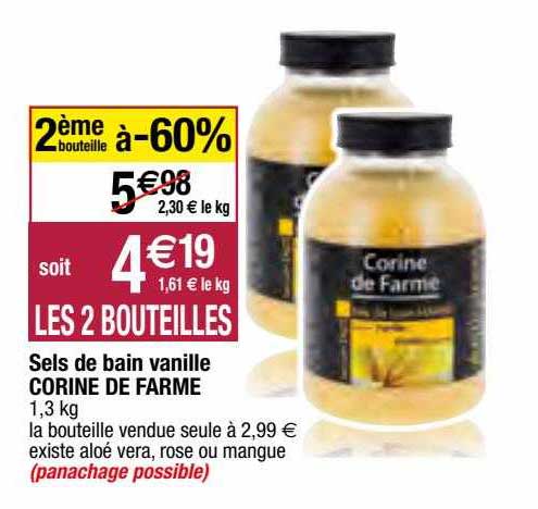 sels de bain vanille corine de farme