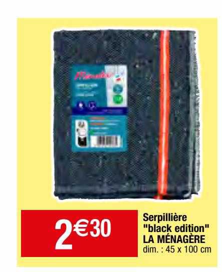 serpillière "black édition" la ménagère