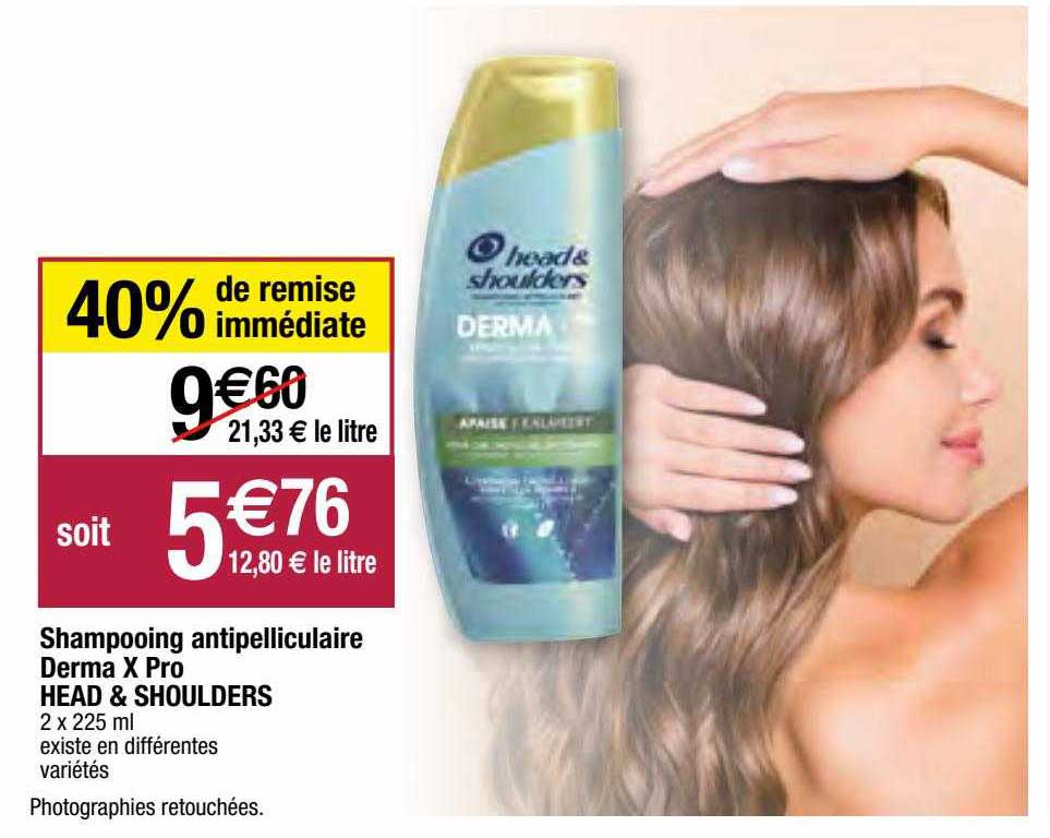 shampooing antipelliculaire derma x pro head & shoulders