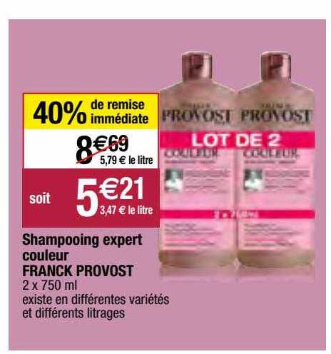 shampooing expert couleur franck provost