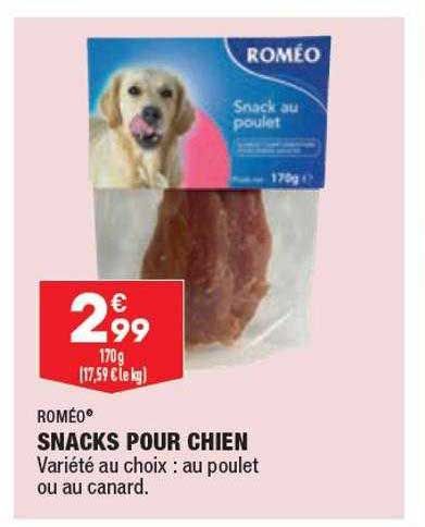 snacks pour chien roméo