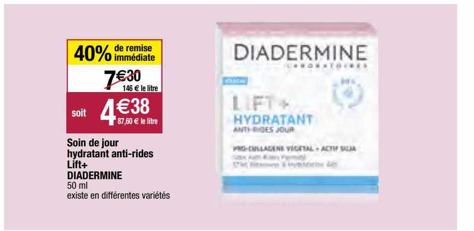 Soin De Jour Hydratant Anti-rides Lift+ Diadermine