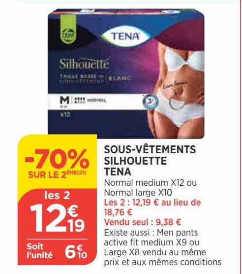 sous-vêtements silhouette tena