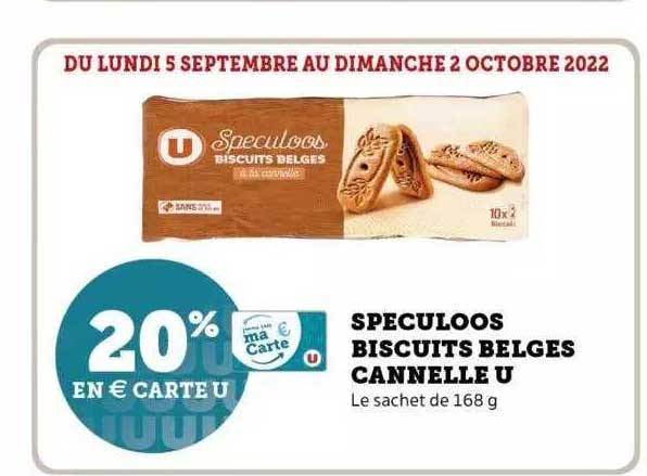 Spéculoos Biscuits Belges Cannelle U