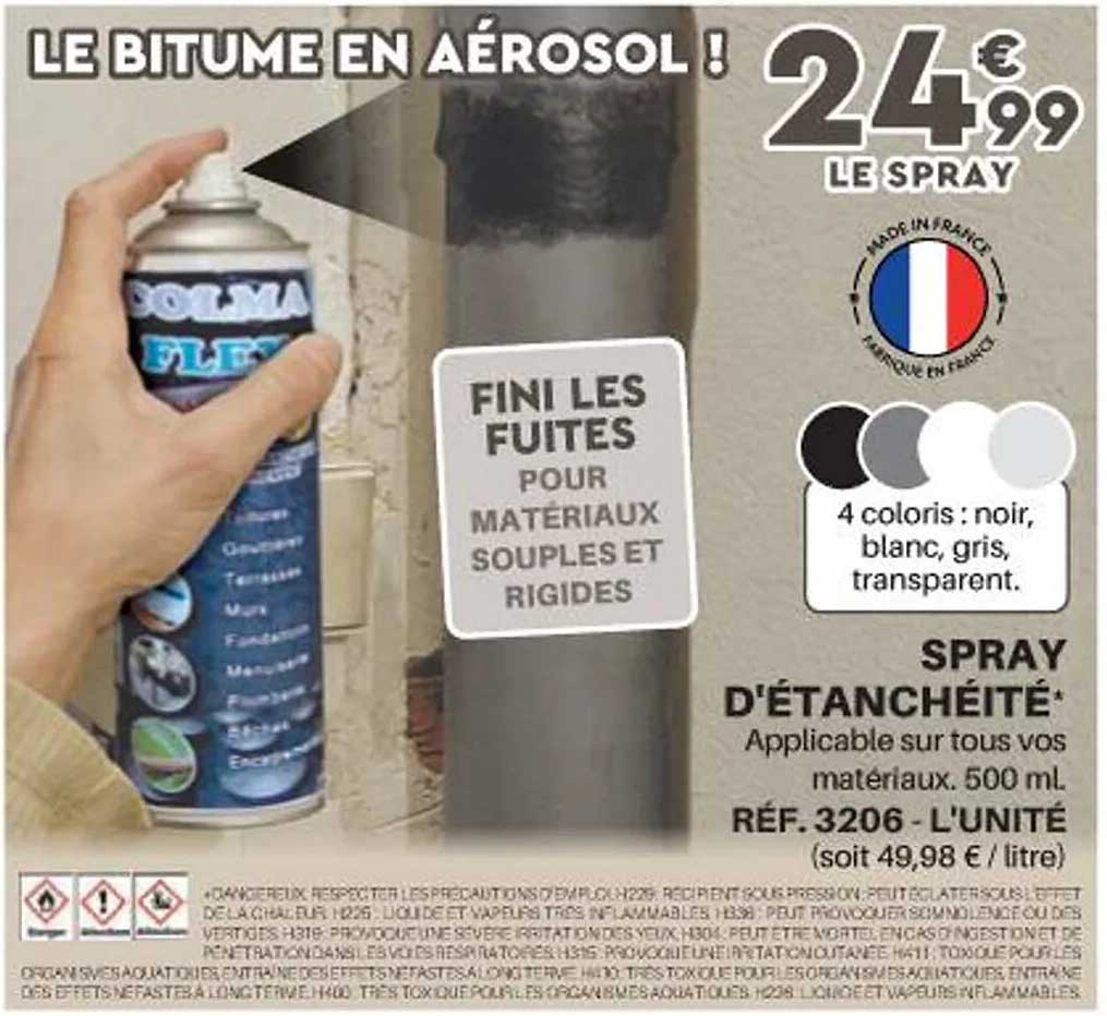 spray d'étanchéité