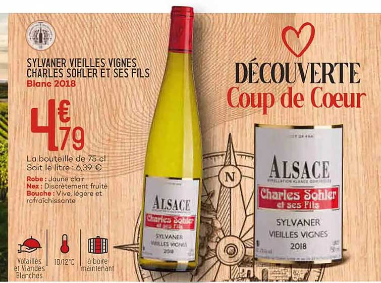 sylvaner vieilles vignes charles sohler et ses fils blanc 2018