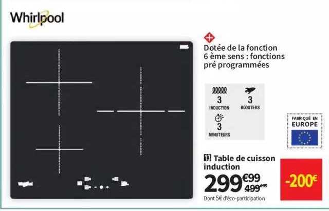 Table De Cuisson Induction Whirlpool