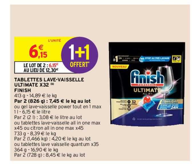 tablettes lave-vaisselle ultimate x32 finish