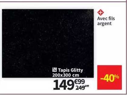 tapis glitty 200 x 300 cm