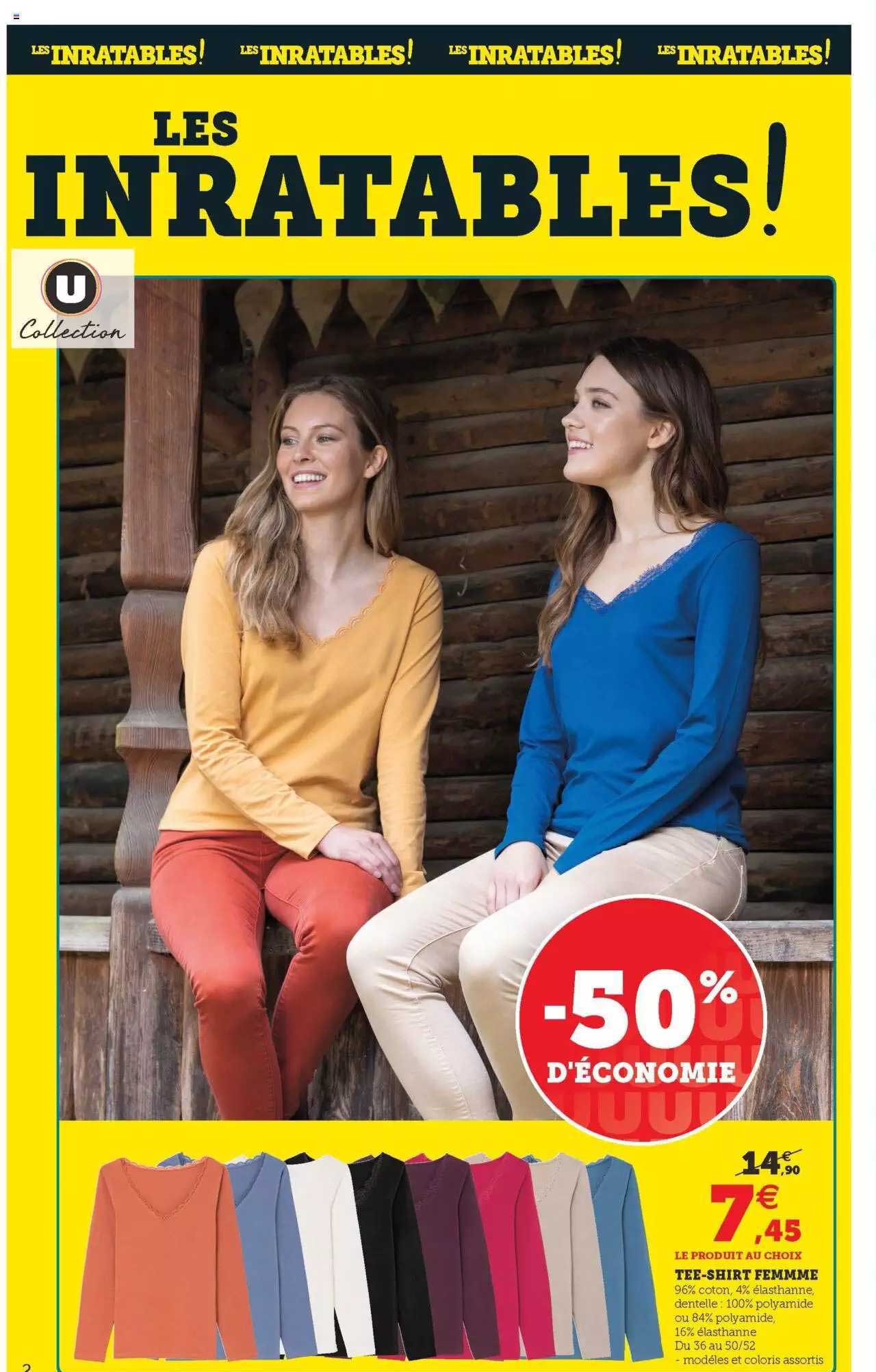 tee-shirt femme u collection