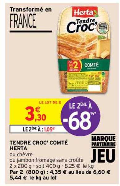 Tendre Croc'comté Herta