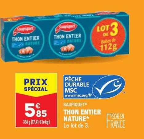 Thon Entier Nature Saupiquet
